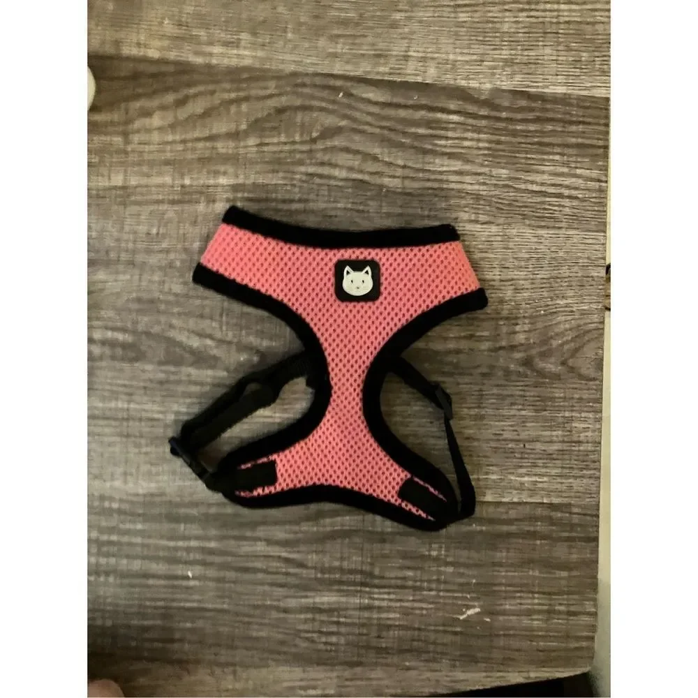 Cat Pet Pink & Black Harness